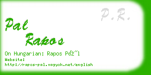 pal rapos business card